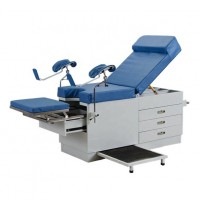 Medical examination table adjustable in hospital beds