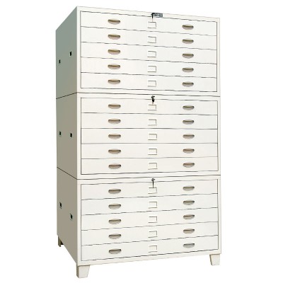 High quality welding structure grey metal plan drawing cabinet with multi drawers storage flat file cabinet