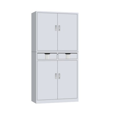 Light Duty Cold Rolled Steel office metal 4 door with 2 drawer steel swing door filing cabinet