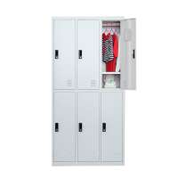 Top Sale 6 door Steel  Locker Cabinet for office