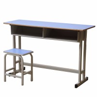 Double child table and chair for classroom