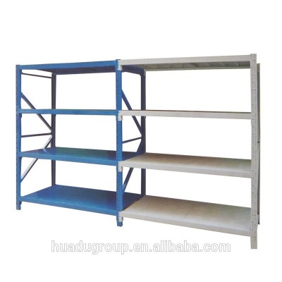 Customized Medium Duty Boltless Metal Warehouse Storage Racks Space Saving tools