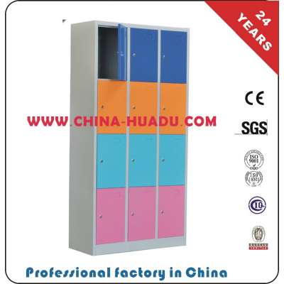 HDC-42C Colorful 12 Doors Metal School Safe Locker