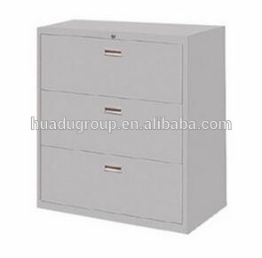 Horizontal 3 drawers file cabinet hardware steel wardrobe cabinet