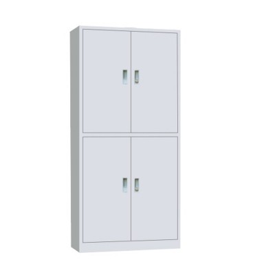 grey metal office furniture open door steel filing cabinet