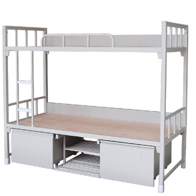 Metal twin military student dormitory bunk bed